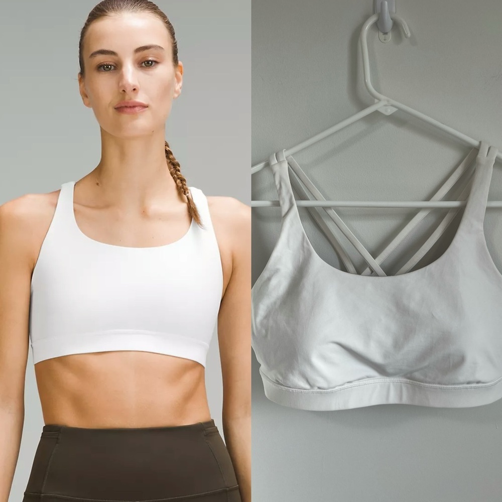 lululemon athletica Classic White Sports Bra